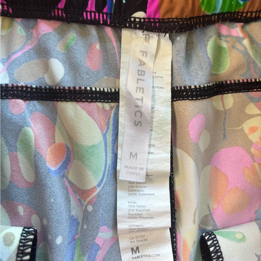 Fabletics Multicolor Splash Athletic Shorts - Black Base - Picture 5 of 5